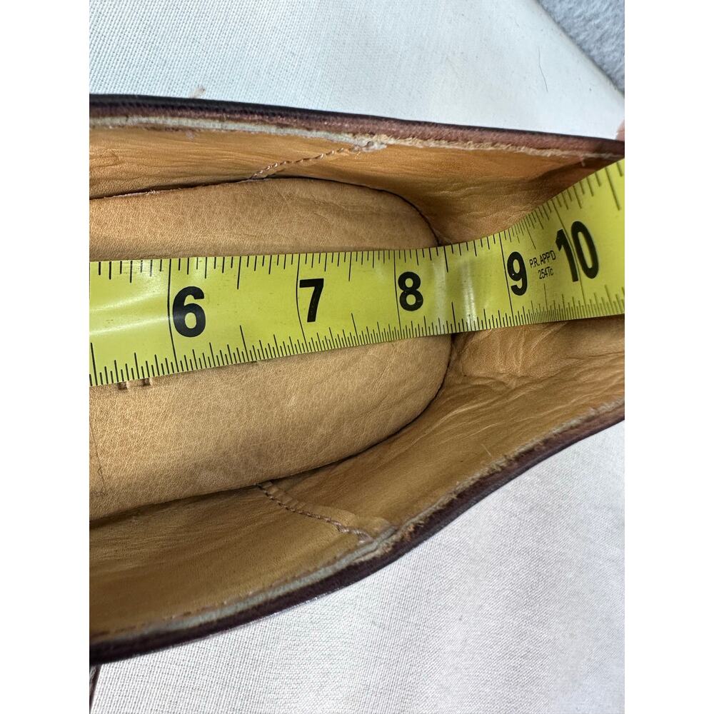 BED|STU Women's sz 6.5 Shuffle Cobbler Series Leather Mary Jane Flats Mahogany - Picture 8 of 10